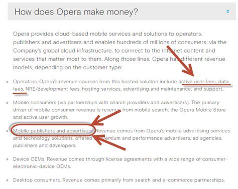 how does opera make money